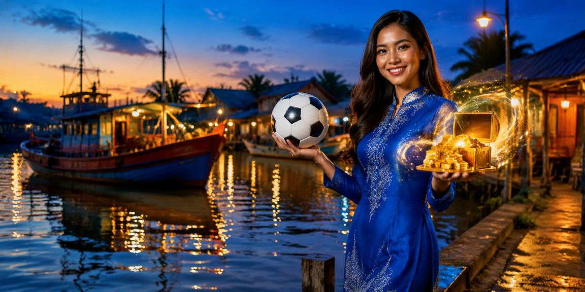 Pengguna Malaysia dalam baju kurung mengikuti pertaruhan sukan di platform dalam talian